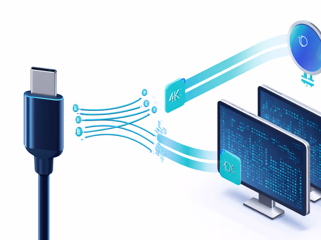 mst_bandwidth_allocation_diagram_showing_single_usb-c_port_splitting_into_dual_4k60_displays_with_dsc_compression